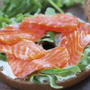 Salmon Avocado Bagel